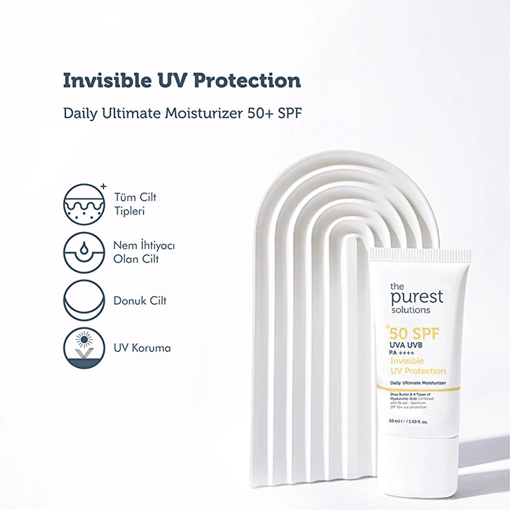 The Purest Solutions Invisible UV Protection Daily Intensive Moisturizer SPF 50+ 50 ml
