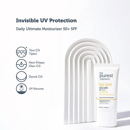 The Purest Solutions Invisible UV Protection Daily Intensive Moisturizer SPF 50+ 50 ml