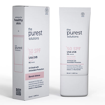 The Purest Solutions Antioxidant Supported Sun Cream for Blemished Skin 50+ SPF 50 ml
