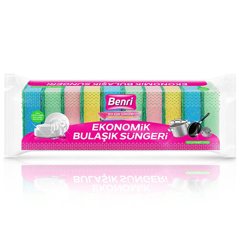 Benri Economical Dish Sponges 10pcs