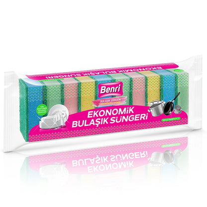 Benri Economical Dish Sponges 10pcs