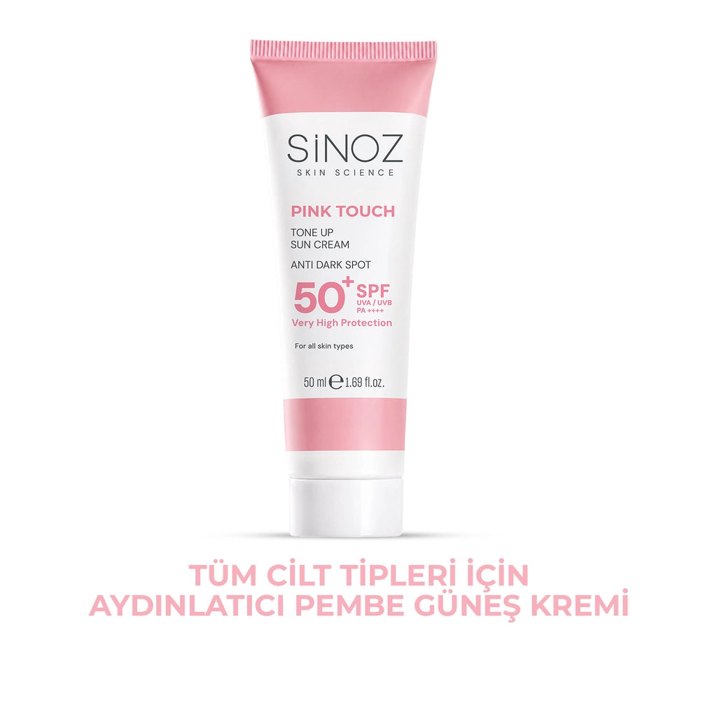 Sinoz SPF50+ Pink Touch Pink Face Sun Cream PA++++ 50 ml