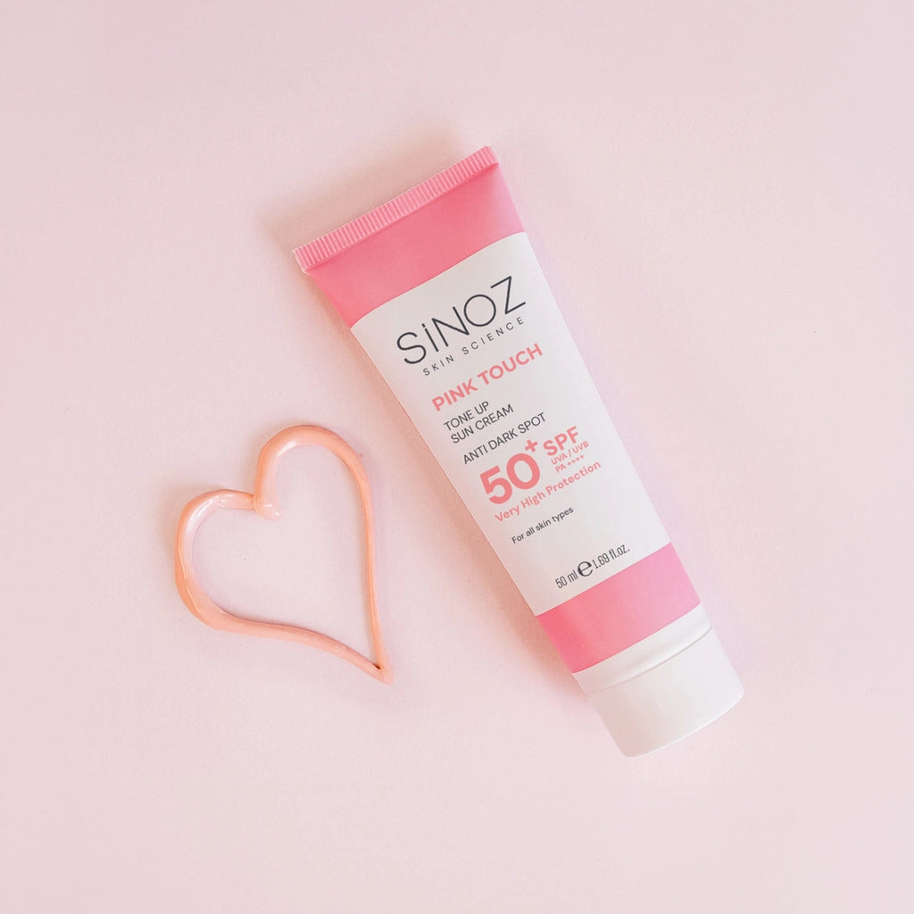 Sinoz SPF50+ Pink Touch Pink Face Sun Cream PA++++ 50 ml