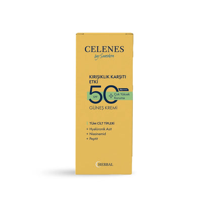 Celenes Herbal 50+SPF Anti Aging Sunscreen 50 ml