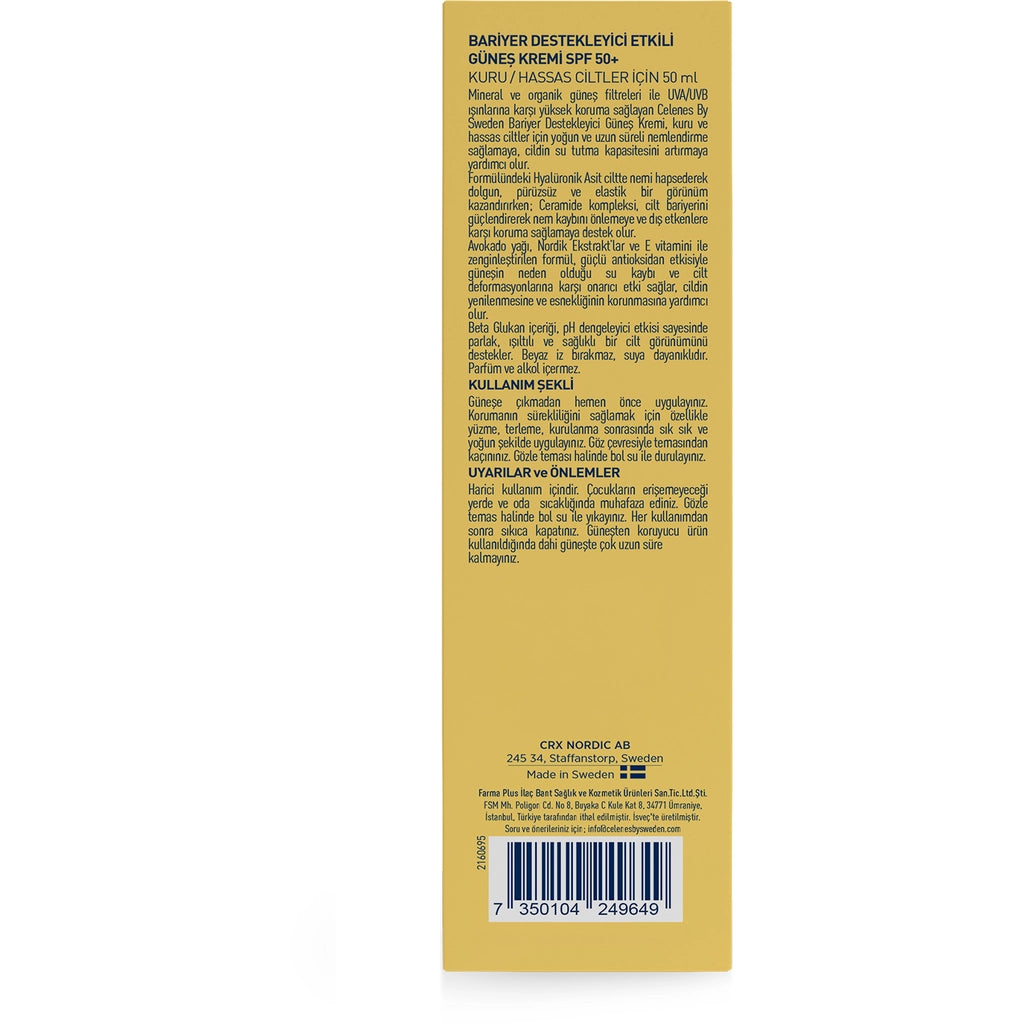 Celenes Herbal 50+SPF Barrier Support Sunscreen 50 ml