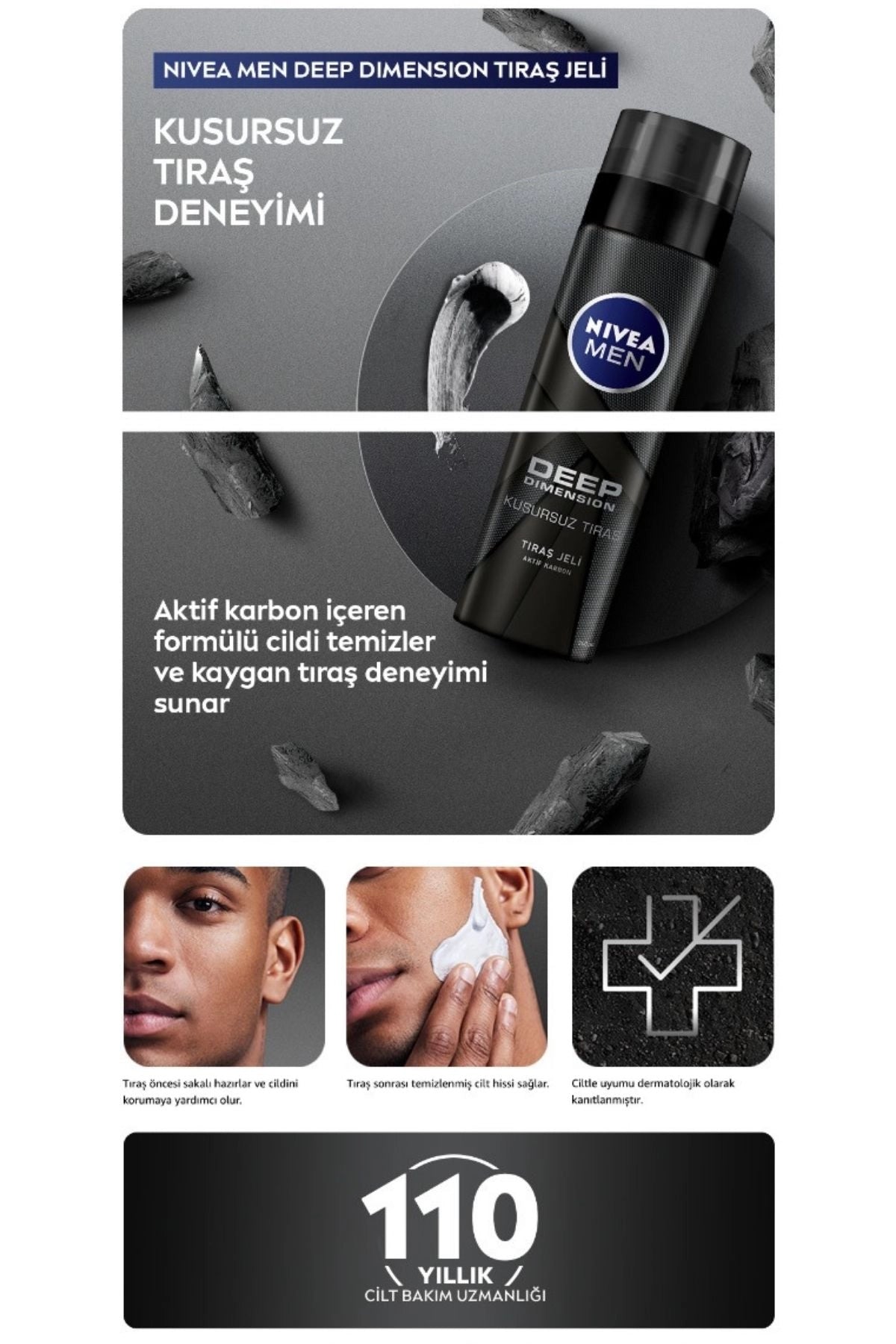 Nivea Men Deep Dimension Shaving Gel 200 ml