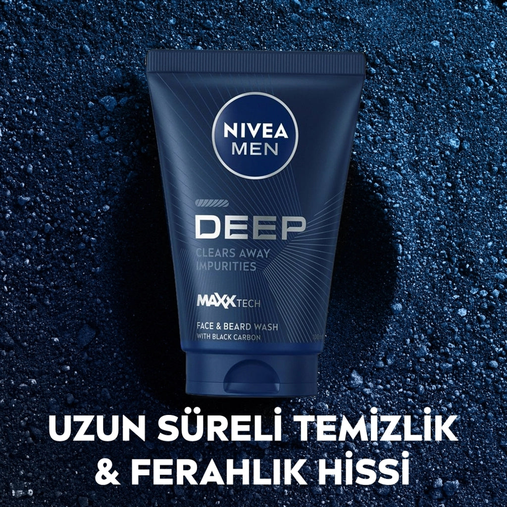 Nivea Men Deep Dimension Face and Beard Cleansing Gel 100 ml