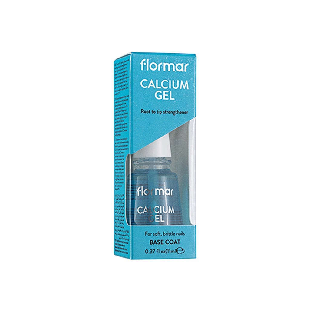 Flormar Calcium Gel Nail Strengthening Effective Nail Polish Base/Nail Polish 000