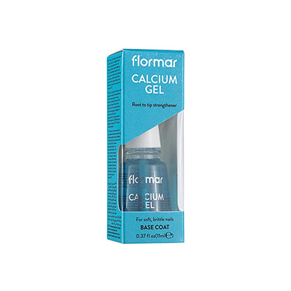 Flormar Calcium Gel Nail Strengthening Effective Nail Polish Base/Nail Polish 000