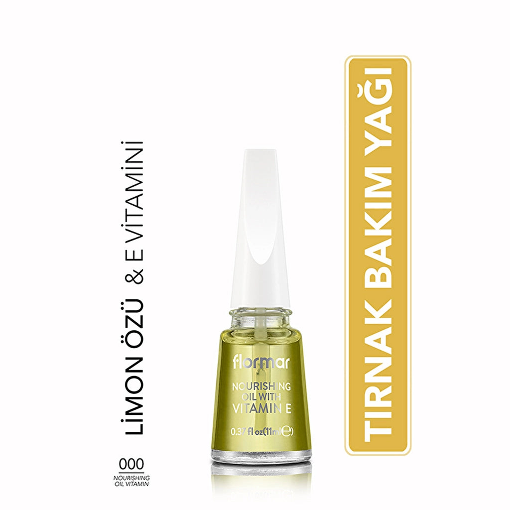 Flormar Nourishing Oil Vitamin Nourishing Nail/Cuticle Care Oil 000