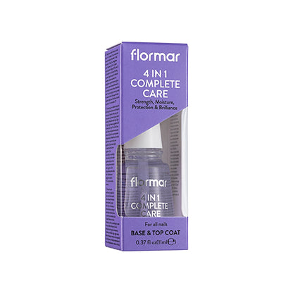 Flormar 4 In 1 Complete Care Nail Polish Base/Nail Polish Offering 4-Way Care 000