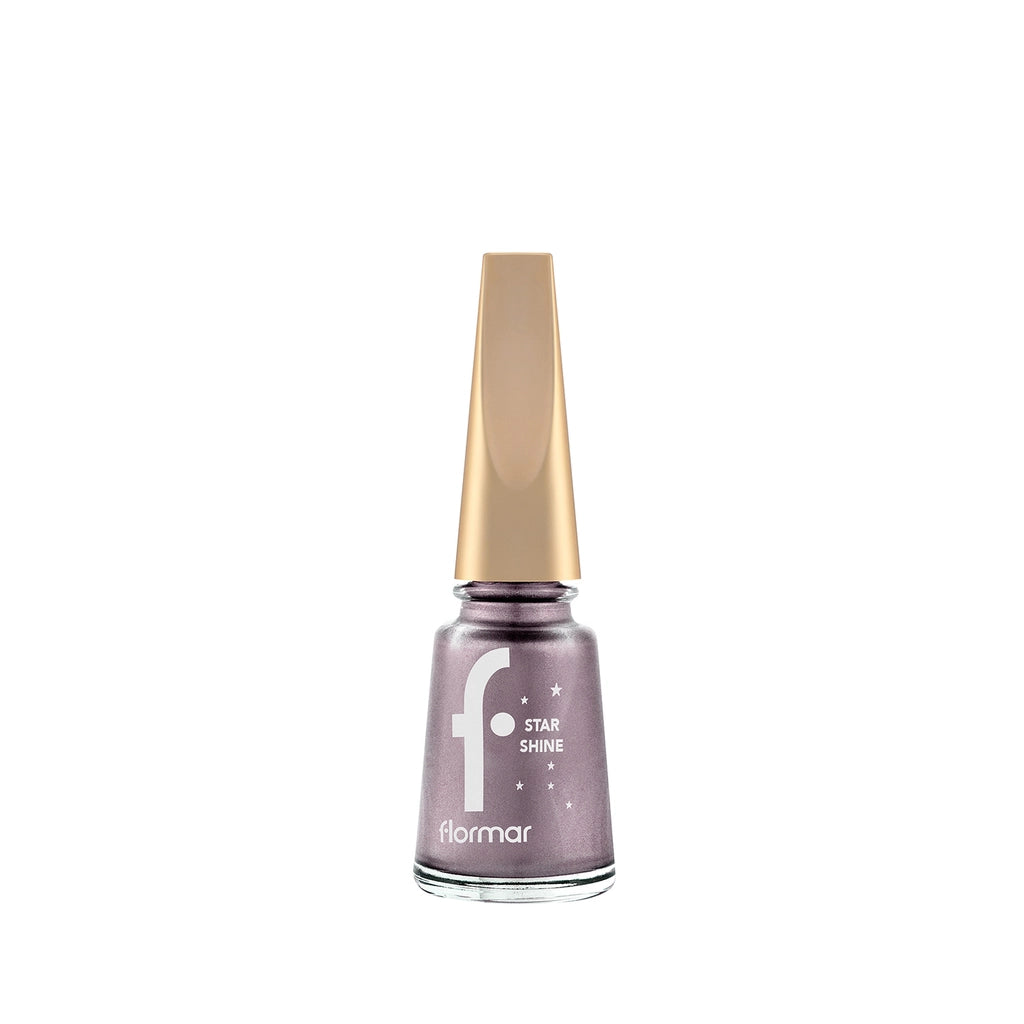 Flormar Star Shine Intensely Pigmented and Metallic Look Nail Polish 045 Luminious Gold