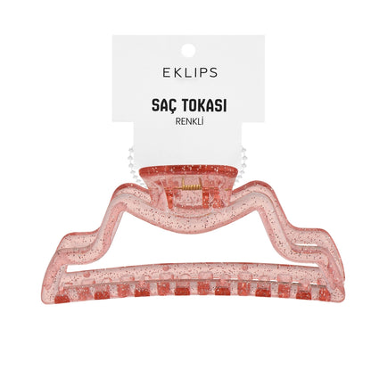 Eklips Curved Latch Buckle Glitter Orange