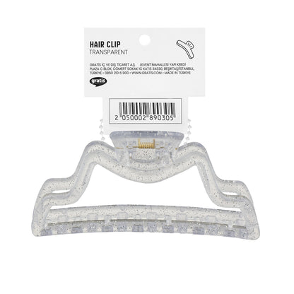 Eklips Curved Latch Buckle Glitter Transparent