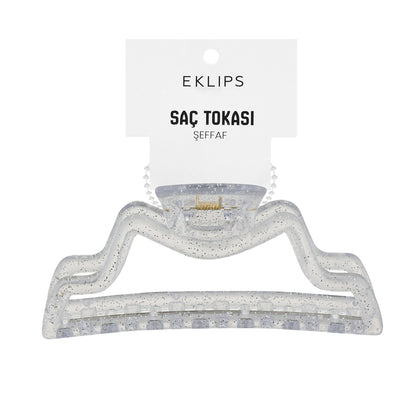 Eklips Curved Latch Buckle Glitter Transparent