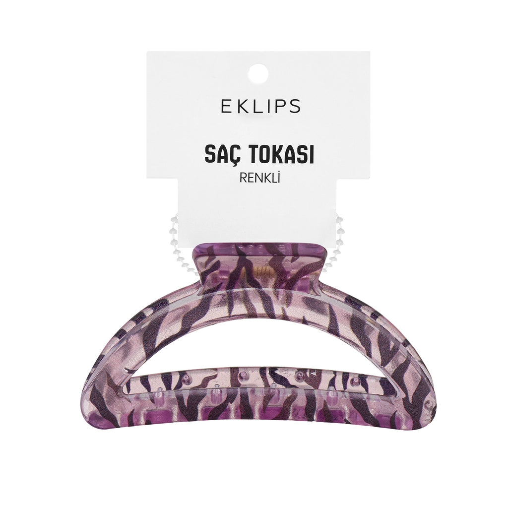 Eklips Zebra Oval Latch Buckle Purple
