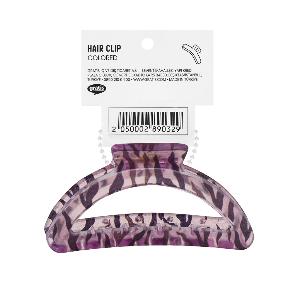 Eklips Zebra Oval Latch Buckle Purple