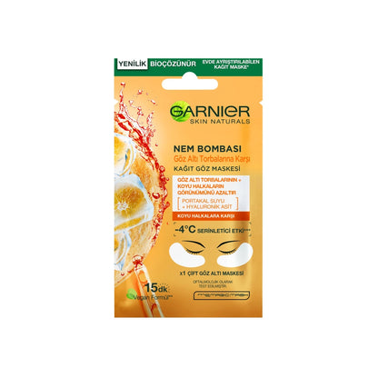 Garnier Moisture Bomb Paper Eye Mask Against Under-Eye Bags