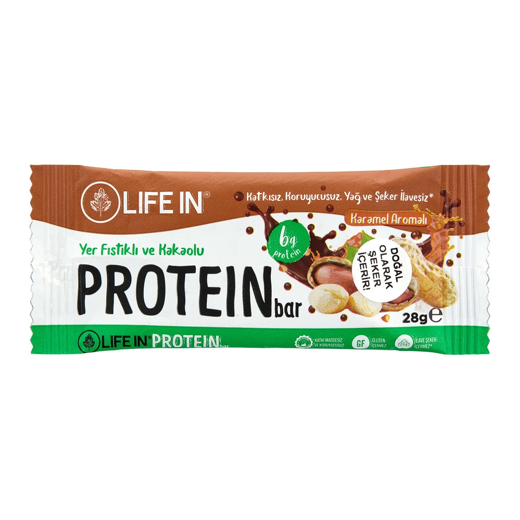 Life In Caramel Flavored Protein Bar 28 gr