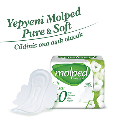 Molped Pure &amp; Soft Single Regular 8 Pack
