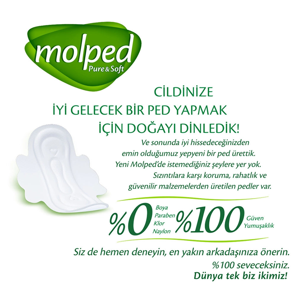 Molped Pure &amp; Soft Single Regular 8 Pack