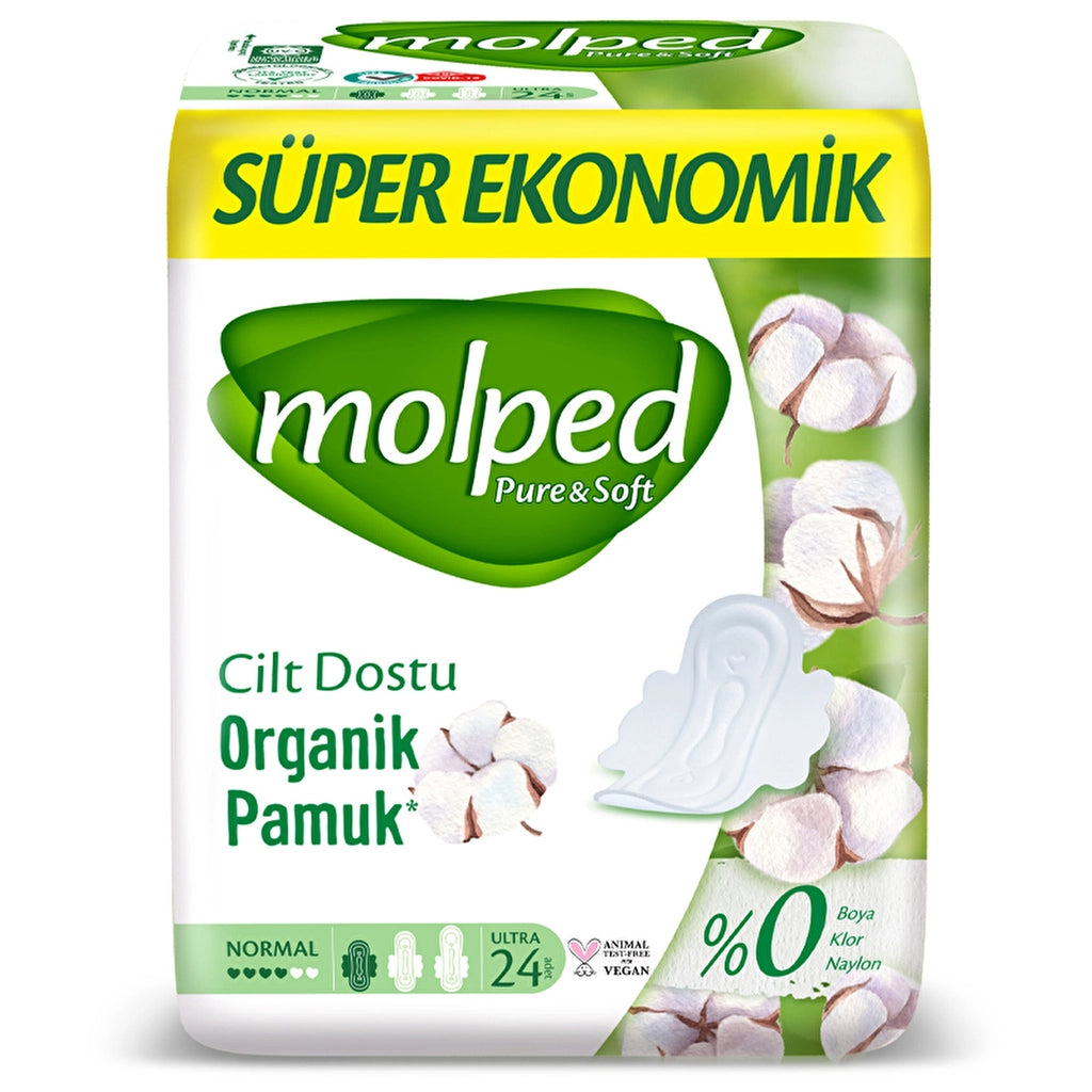 Molped Pure &amp; Soft Super Eco Normal 24 Pcs