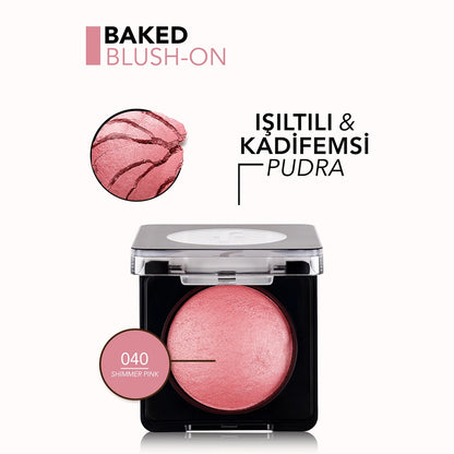 Flormar Baked Blush-On Blush 040 Shimmer Pink