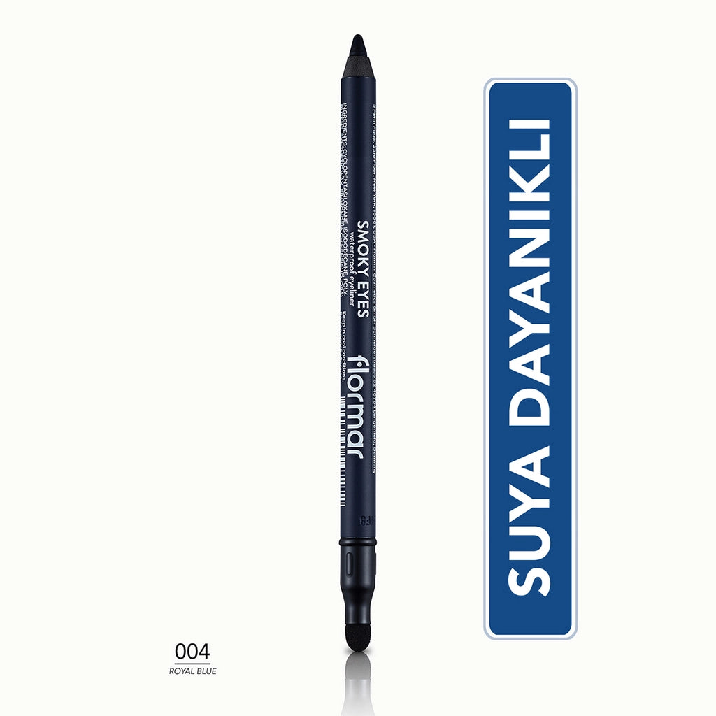 Flormar Smoky Eyes Waterproof Matte Eye Pencil 004 Royal Blue