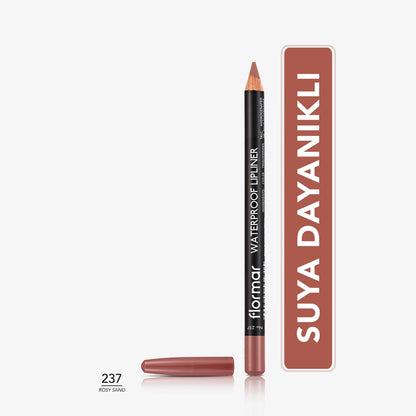 Flormar Waterproof and Intensely Pigmented Matte Lip Pencil 203 Subdued Pink