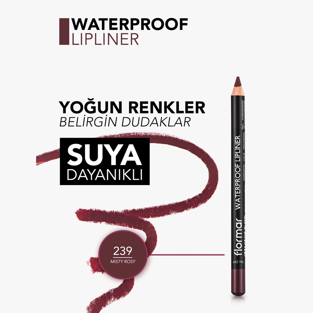 Flormar Waterproof and Intensely Pigmented Matte Lip Pencil 239 Misty Rose