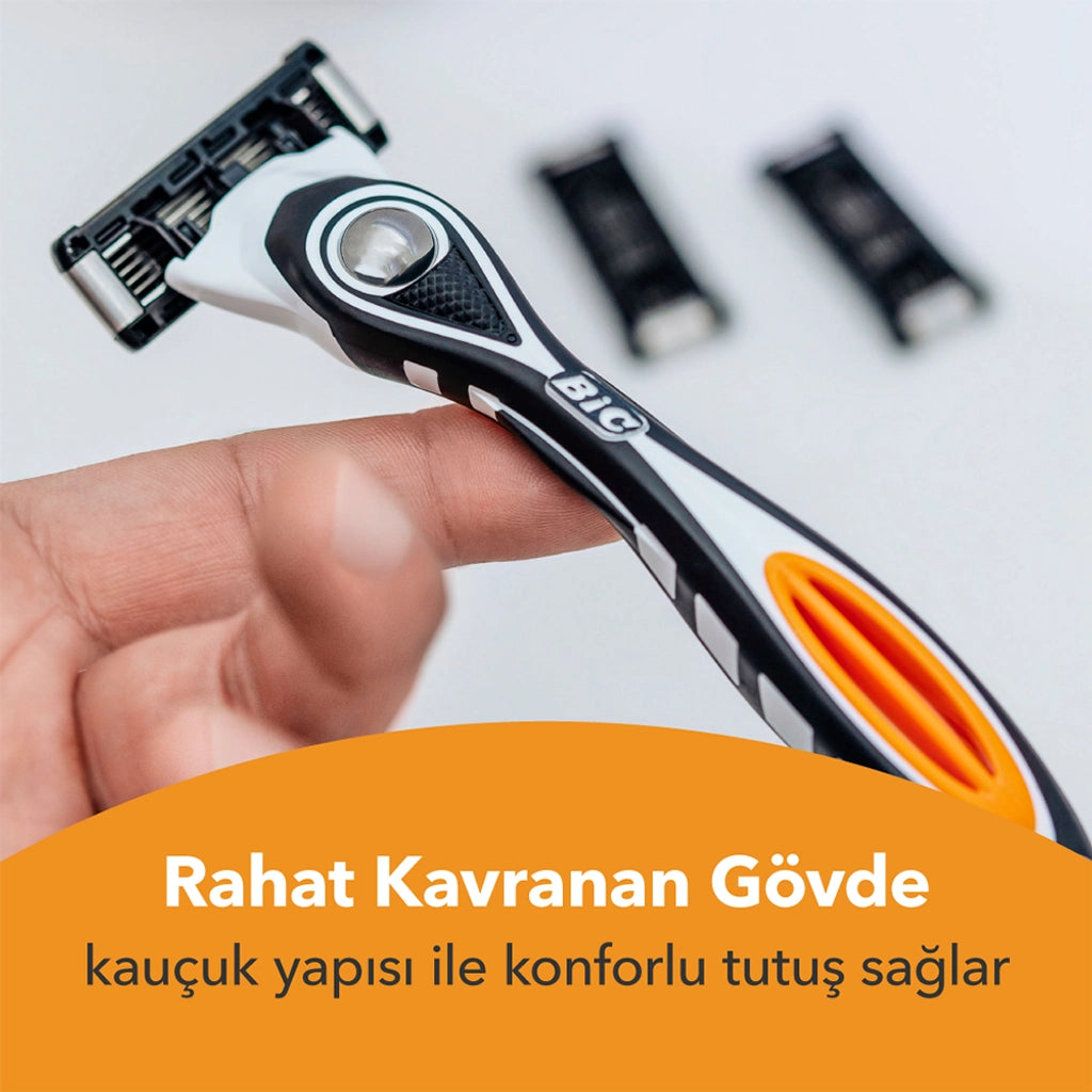 Bic Flex5 Hybrid 5 Blades 1 Handle + 2 Cartridge Razor