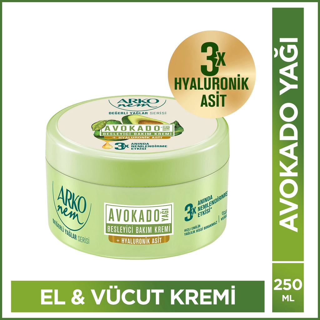 Arko Nem Precious Oils Avocado Cream 250 ml