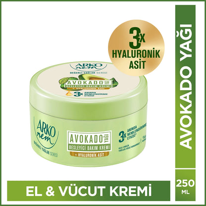 Arko Nem Precious Oils Avocado Cream 250 ml