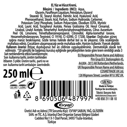 Arko Nem Precious Oils Avocado Cream 250 ml