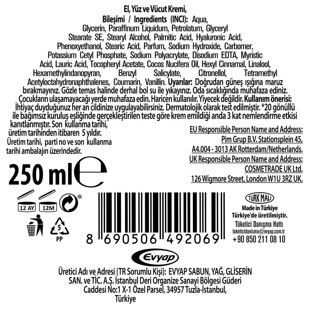 Arko Nem Precious Oils Coconut Cream 250 ml