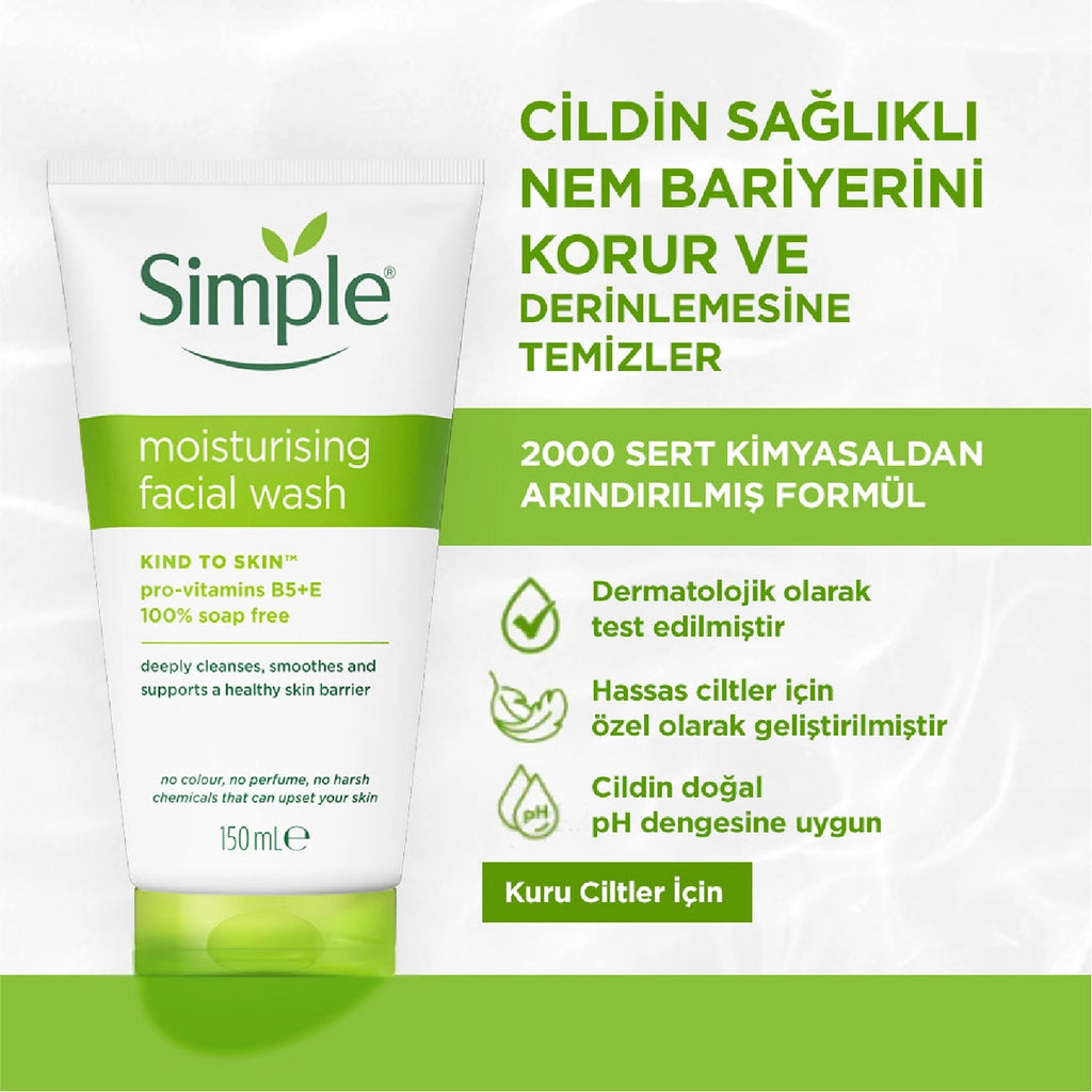 Simple Kind To Skin Moisturizing Facial Cleansing Gel 150 ml