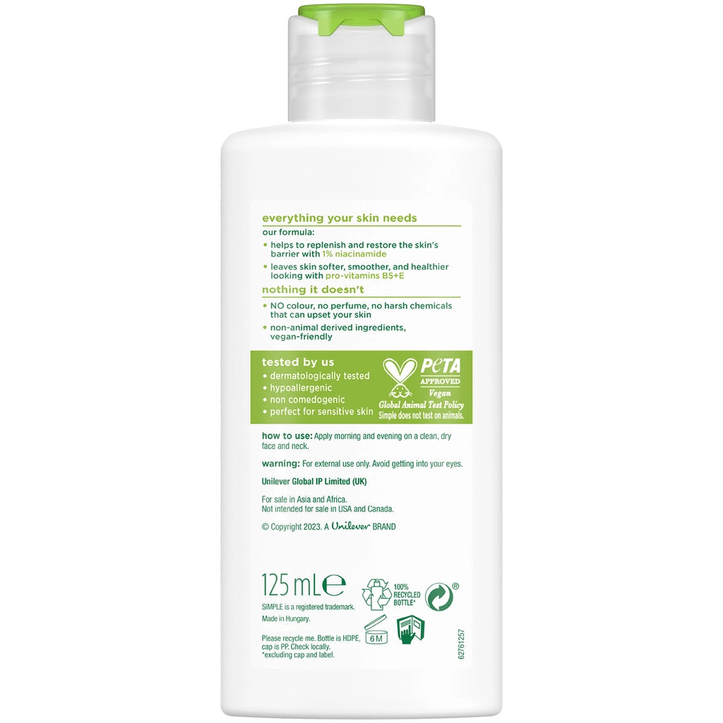 Simple Kind To Skin Water Based Moisturizer 125 ml