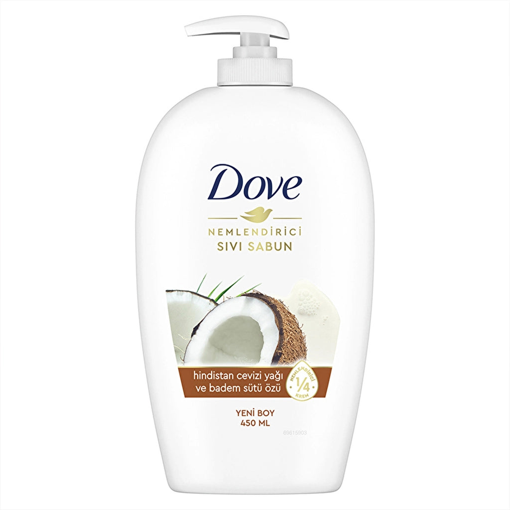 Dove Coconut Oil and Almond Milk Essence Liquid Soap 450 ml