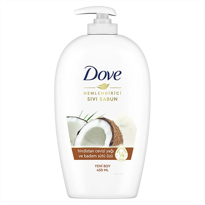 Dove Coconut Oil and Almond Milk Essence Liquid Soap 450 ml