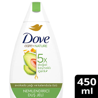 Dove Care By Nature Moisturizing Shower Gel Avocado Oil and Calendula Extract Revitalizing 450 ml