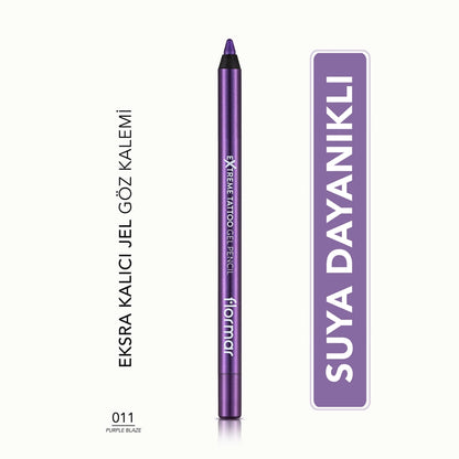 Flormar Extreme Tattoo Extra Permanent Matte Gel Eye Pencil 003 Deep Green
