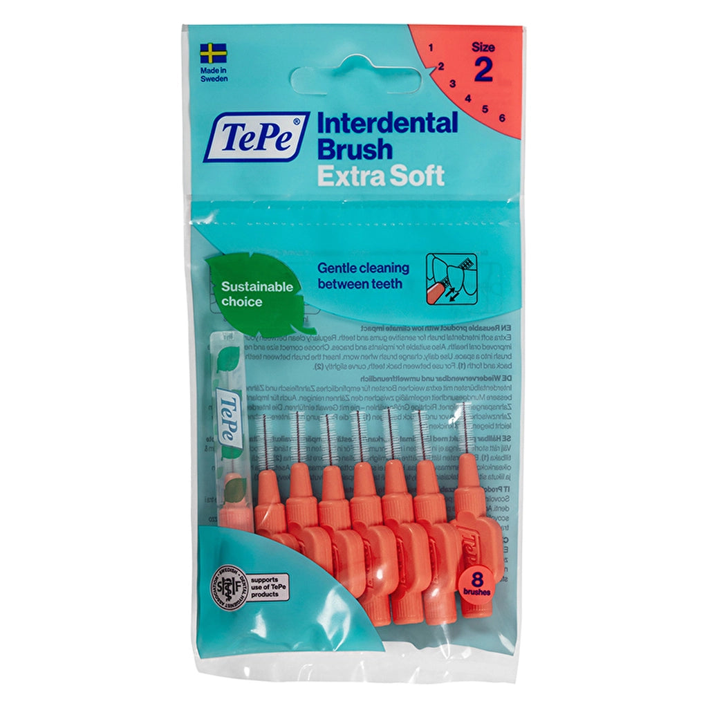 Tepe X-Soft Interface Brush 0.5 mm Red 8 Pack