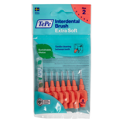 Tepe X-Soft Interface Brush 0.5 mm Red 8 Pack