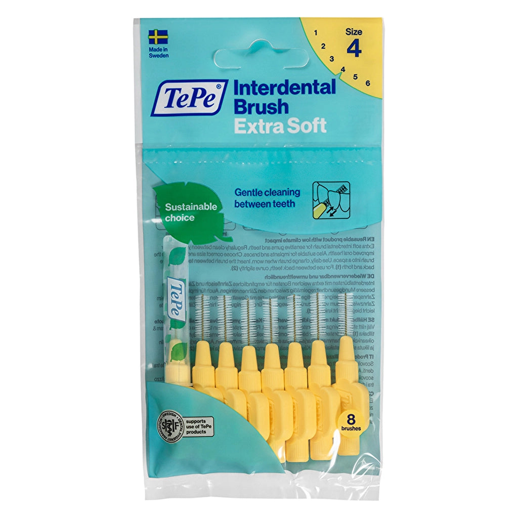 Tepe X-Soft Interface Brush 0.7 mm Yellow Pack of 8