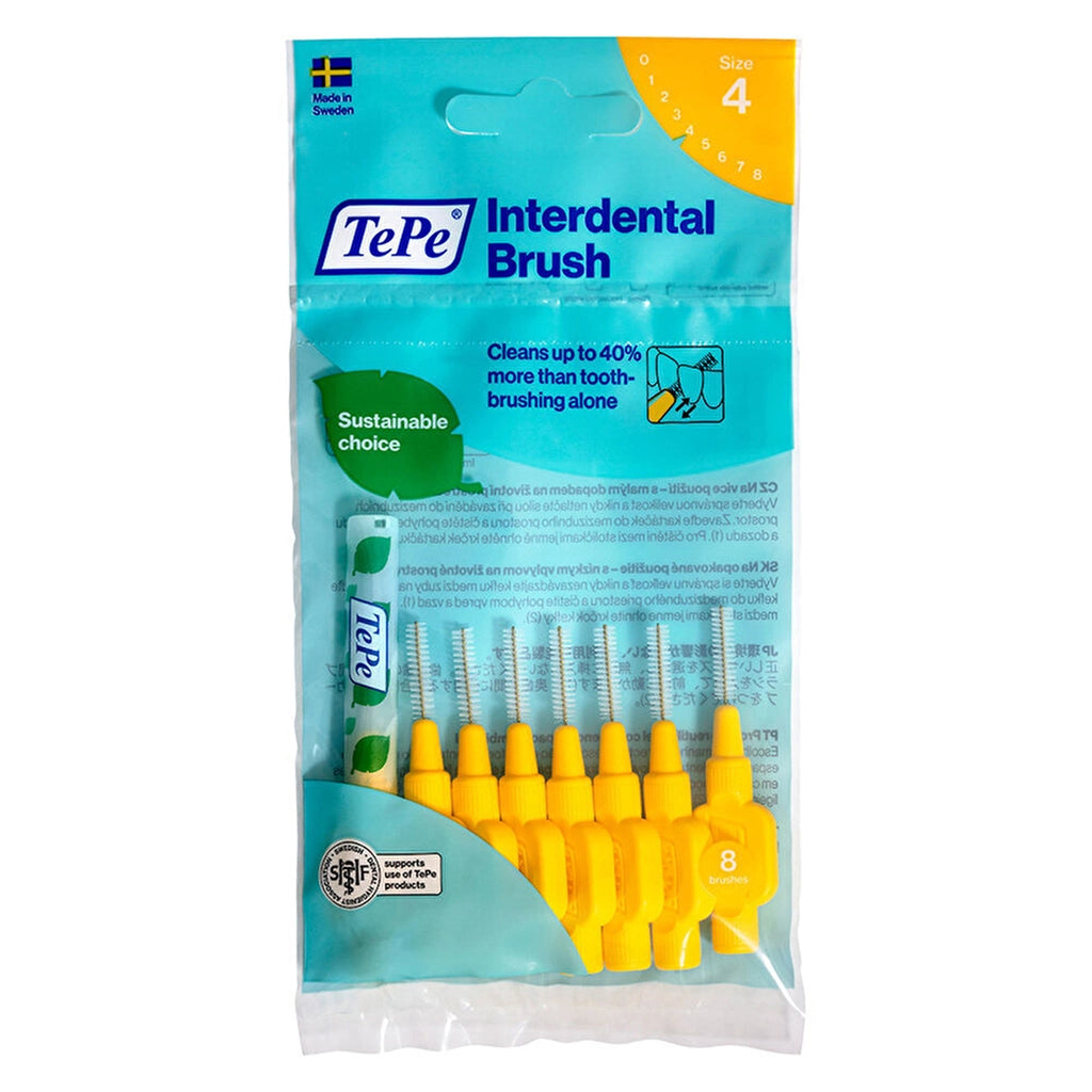 Tepe Interface Brush 0.7 mm Yellow Pack of 8