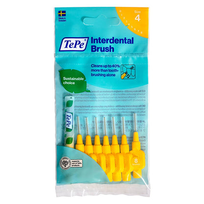Tepe Interface Brush 0.7 mm Yellow Pack of 8