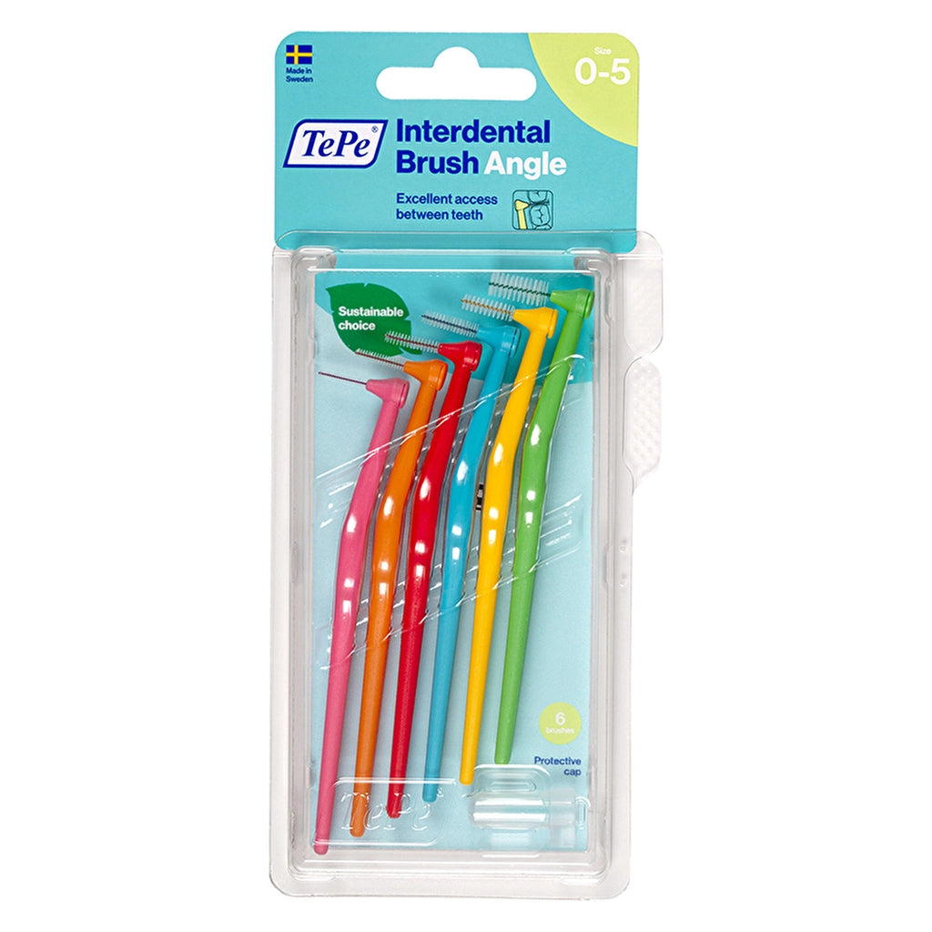 Tepe Angle Handle Interdental Brush Mixed Set 6 Pack