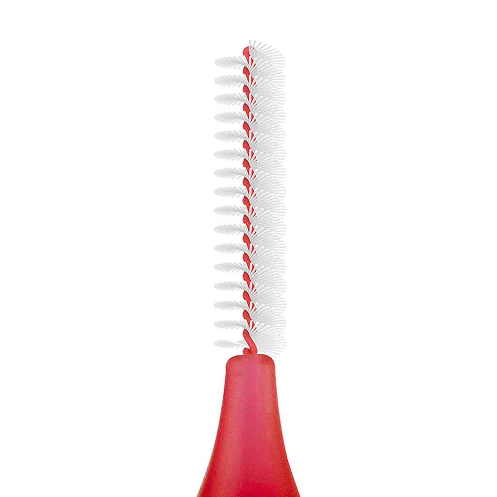 Tepe Blister Interface Brush 0.5 mm Red Pack of 6