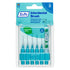 Tepe Blister Interface Brush 0.6 mm Blue Pack of 6