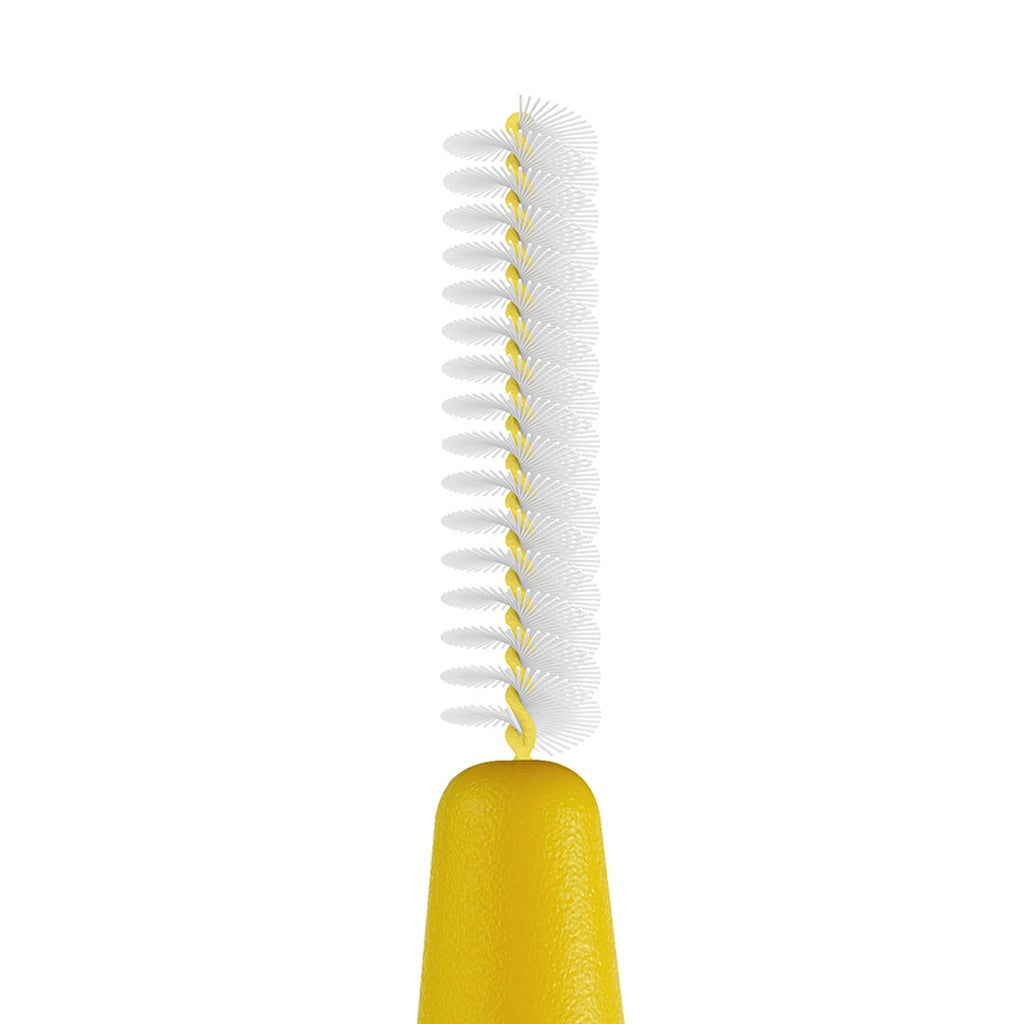 Tepe Blister Interface Brush 0.7 mm Yellow Pack of 6